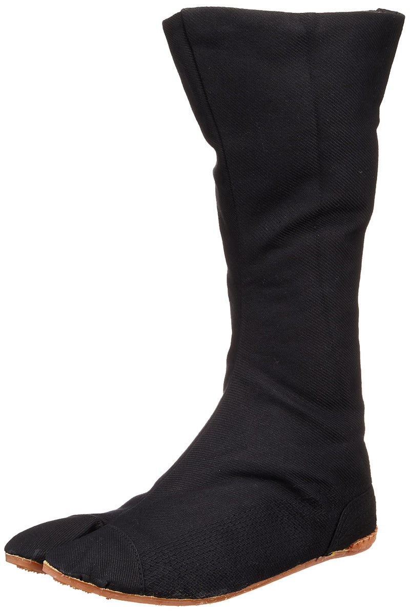 Rikio Fighter Shimebuto Black Jikatabi (Wide Calf Outdoor Tabi) (26.0 JP / 8 US Men) - Image 1